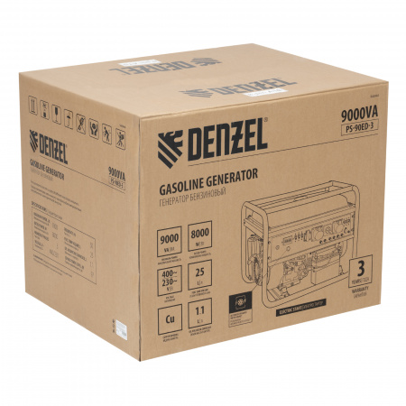 Бензиновый генератор DENZEL PS 90 ED-3