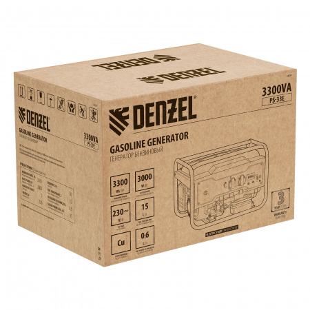 Бензиновый генератор DENZEL PS-33E